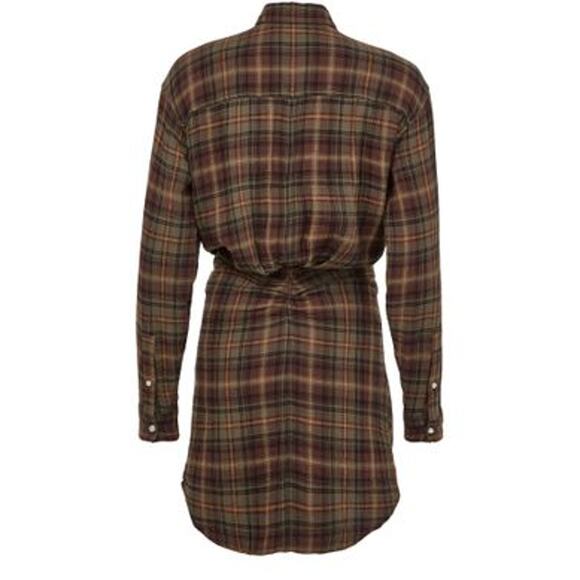 Isabel Marant Nueva Mini Dress in Khaki Brown 36 US 4 - Picture 6 of 6